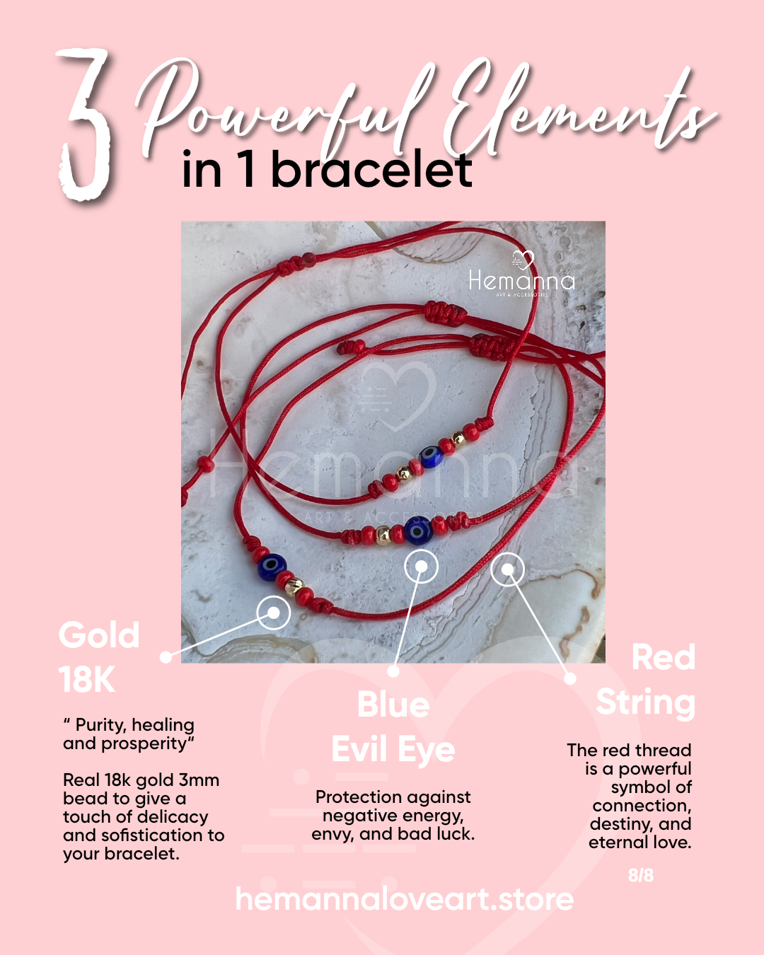 3 in 1 Powerful Evil Eye Bracelets
