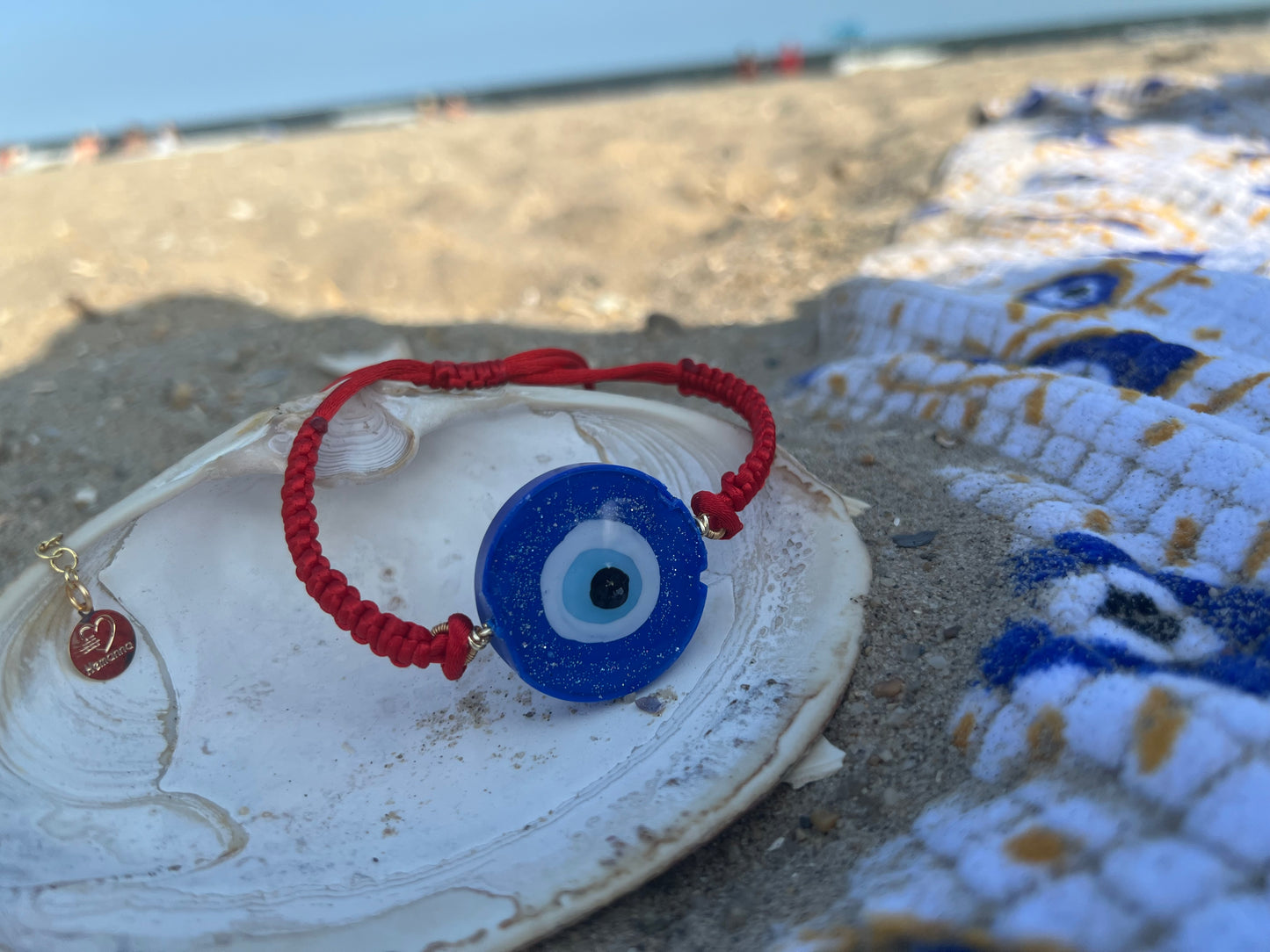 Evil Eye Bracelet – Handmade & Recycled