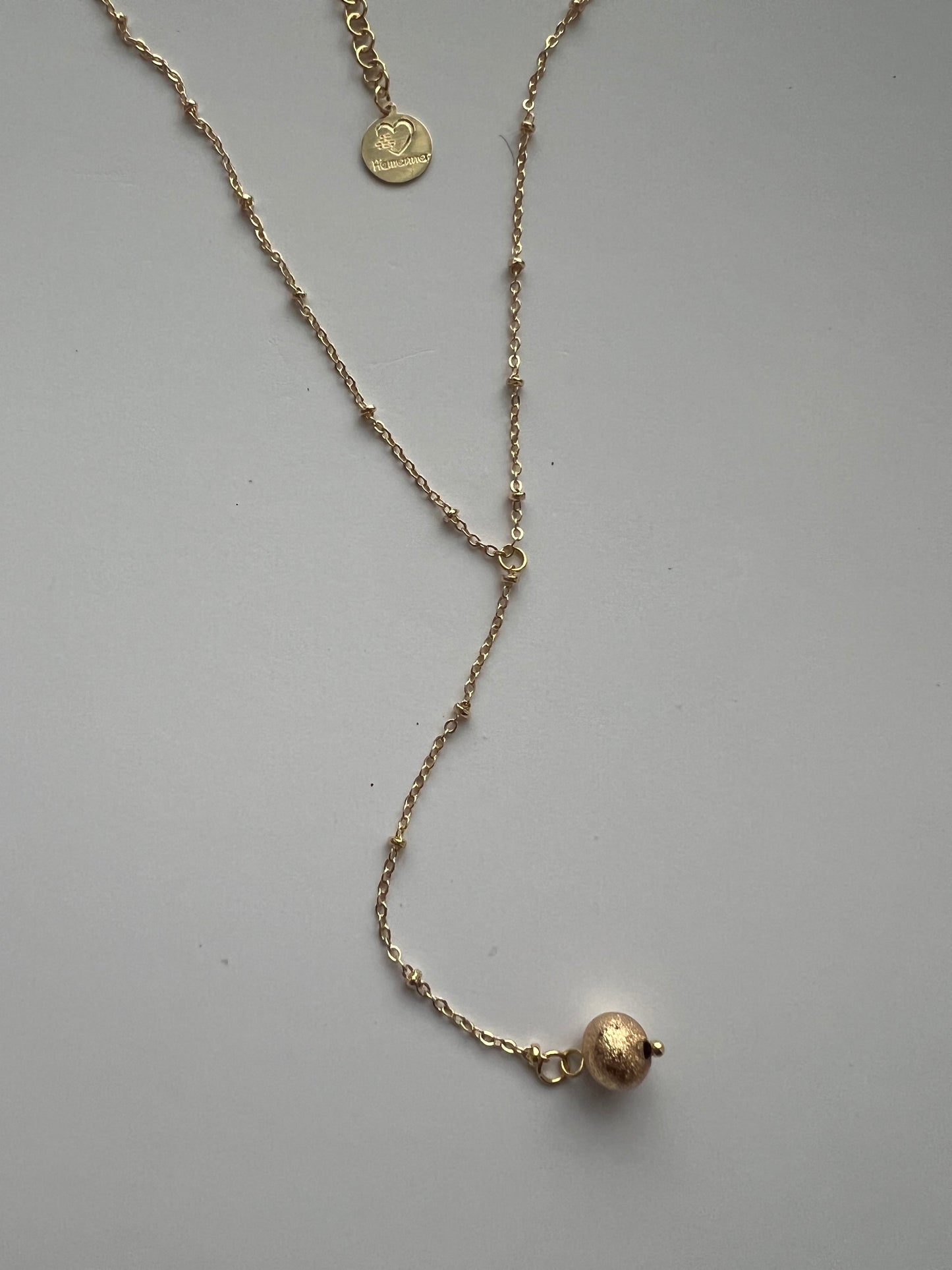 Golden Drop Y-Necklace