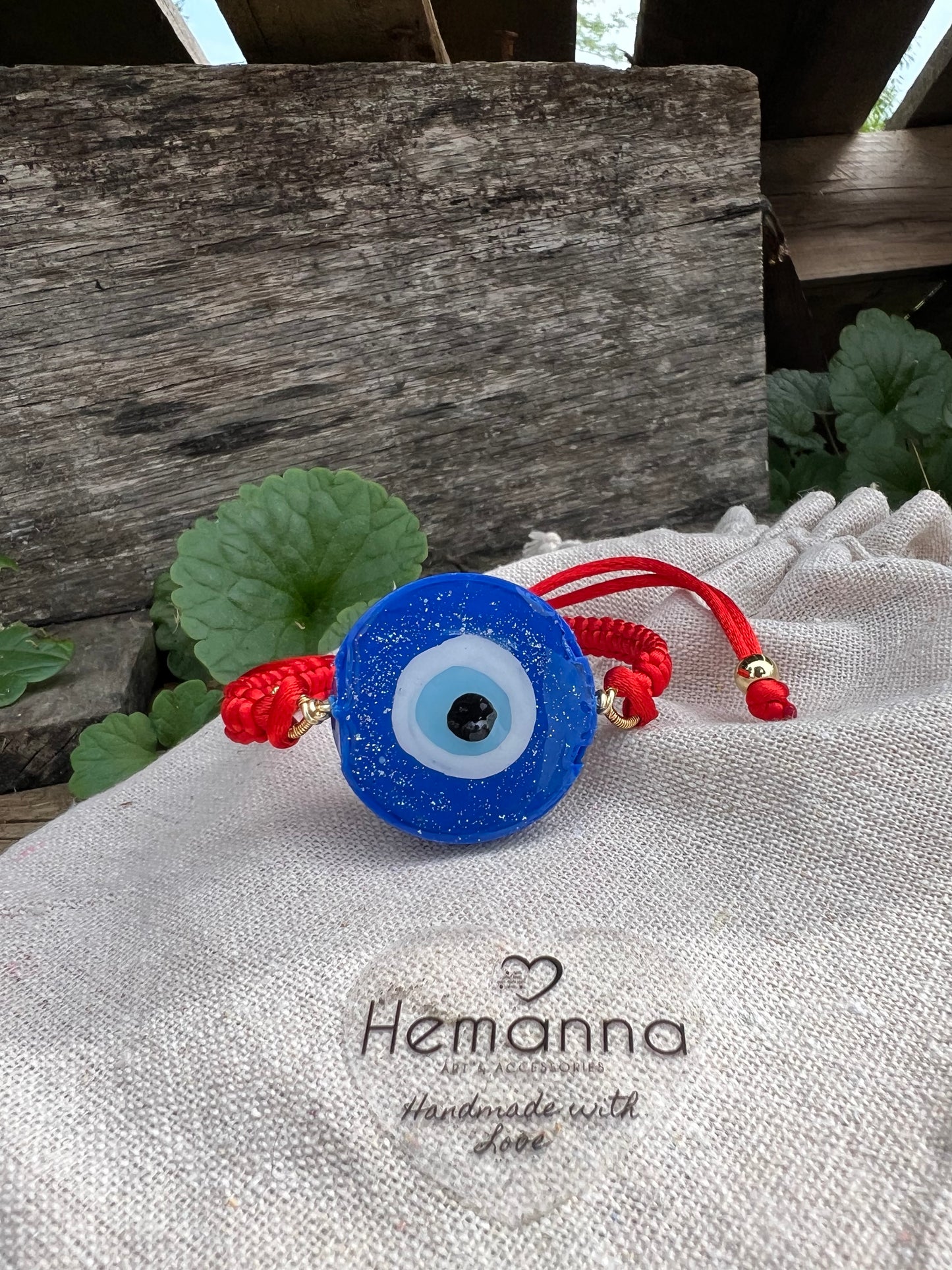 Evil Eye Bracelet – Handmade & Recycled