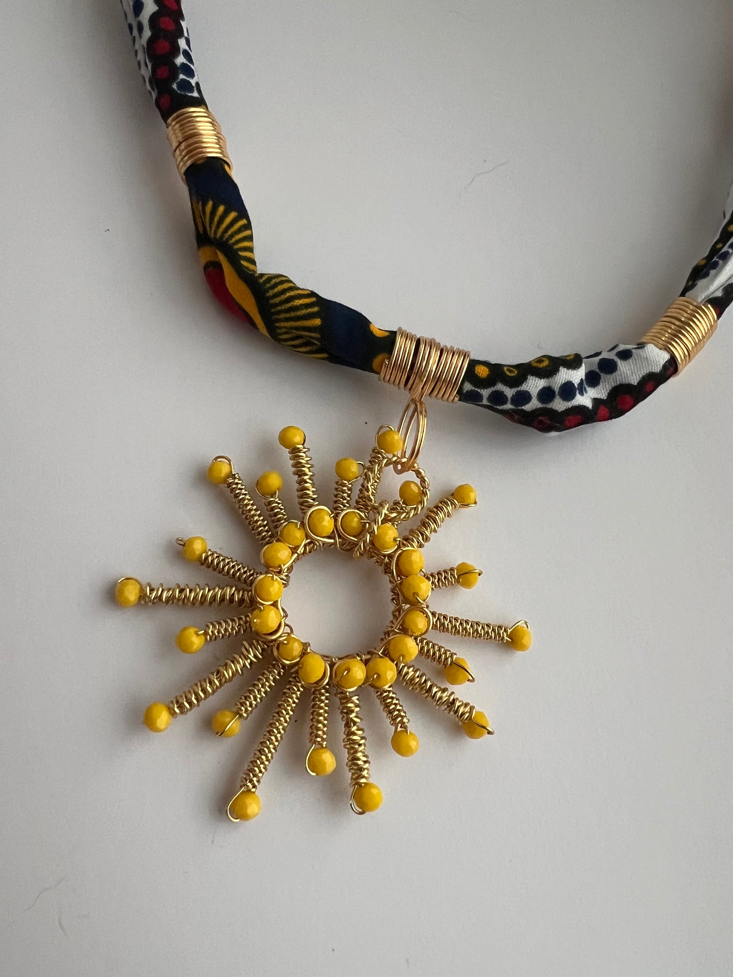 “Sol de Vida” Ethnic Bandanna Necklace