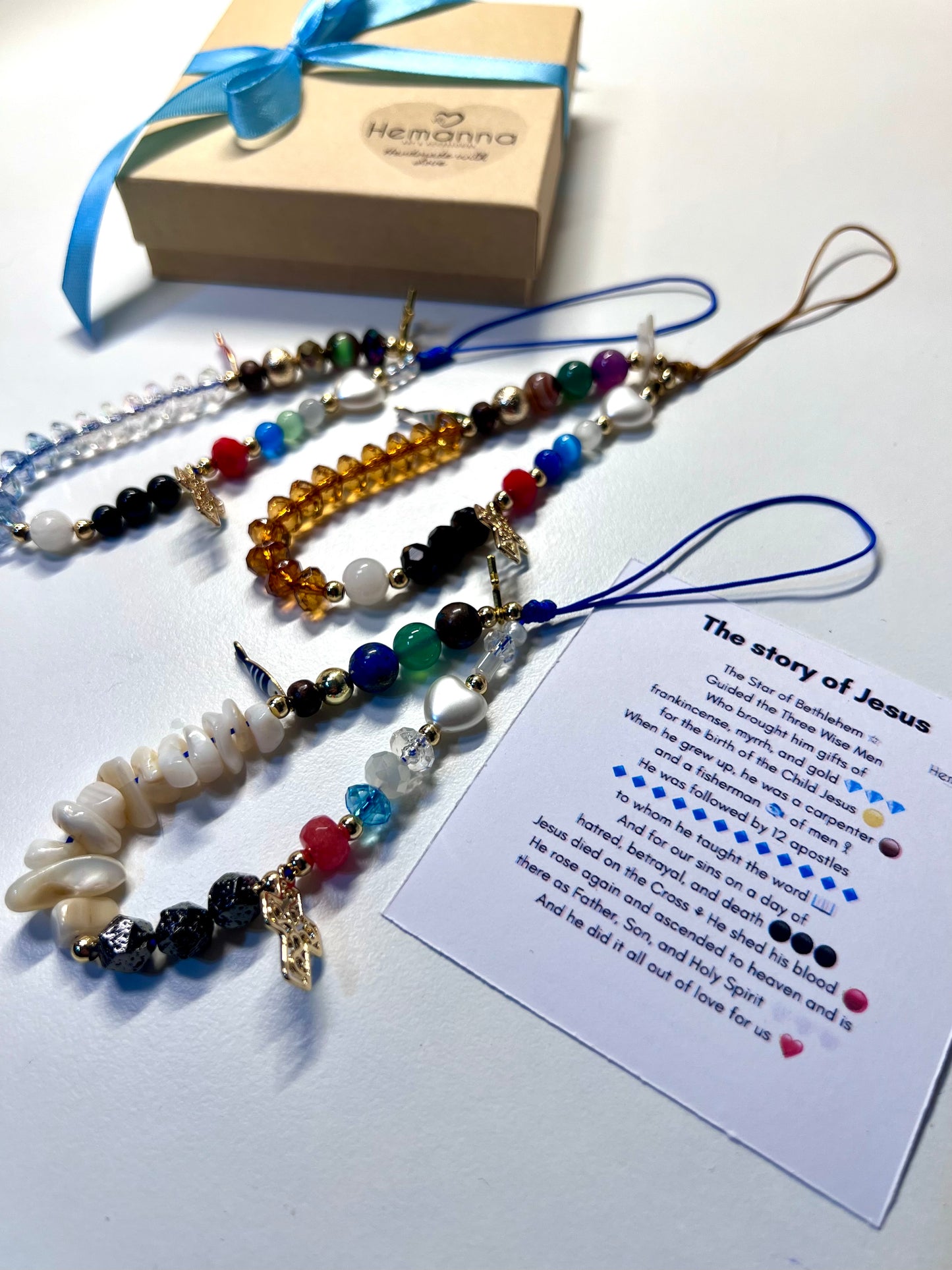 The Story of Jesus Charm – Faith Phone Strap