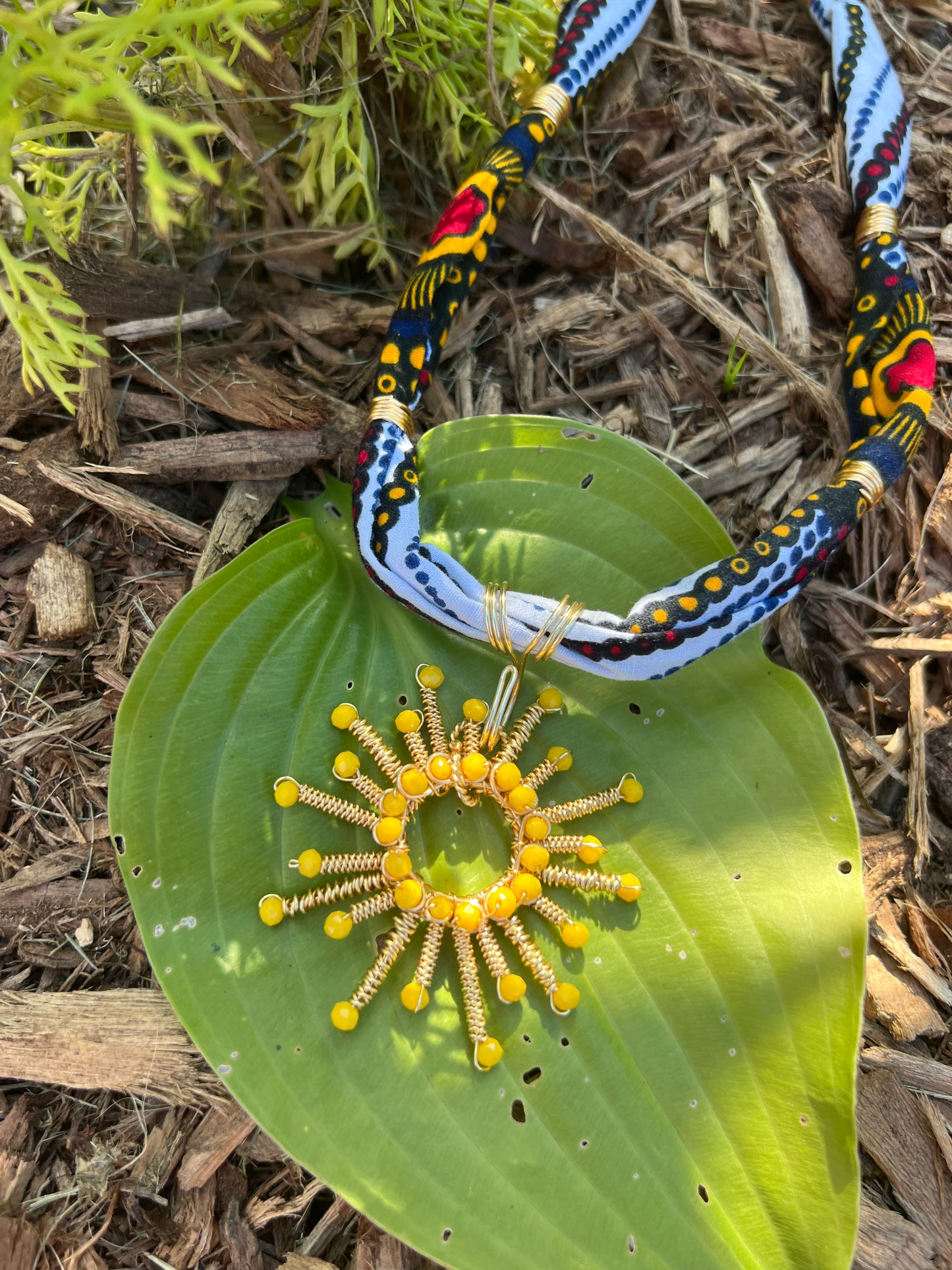 “Sol de Vida” Ethnic Bandanna Necklace