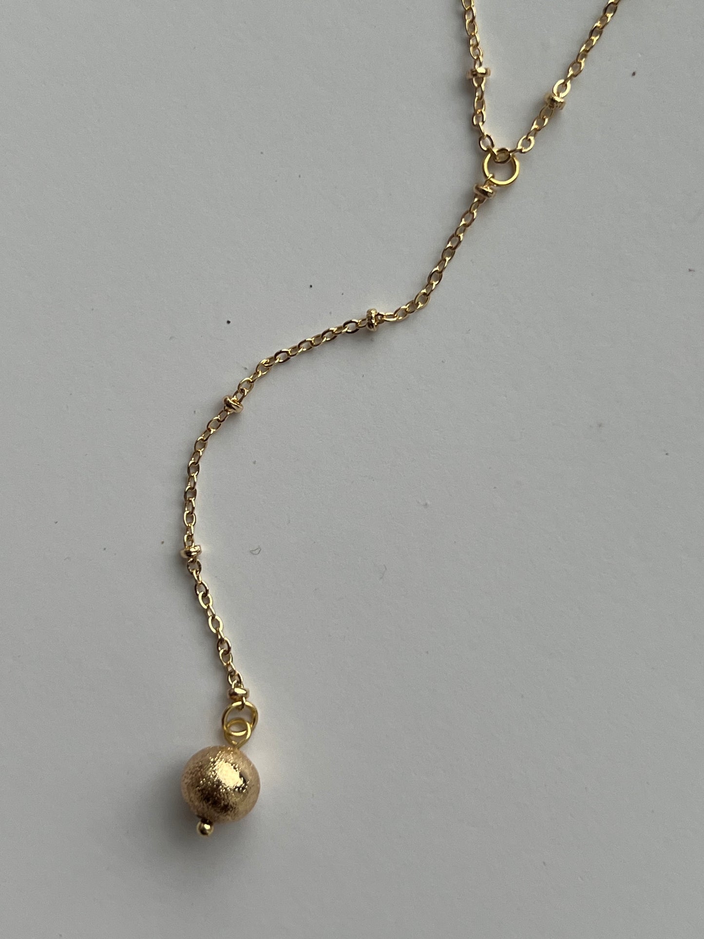 Golden Drop Y-Necklace
