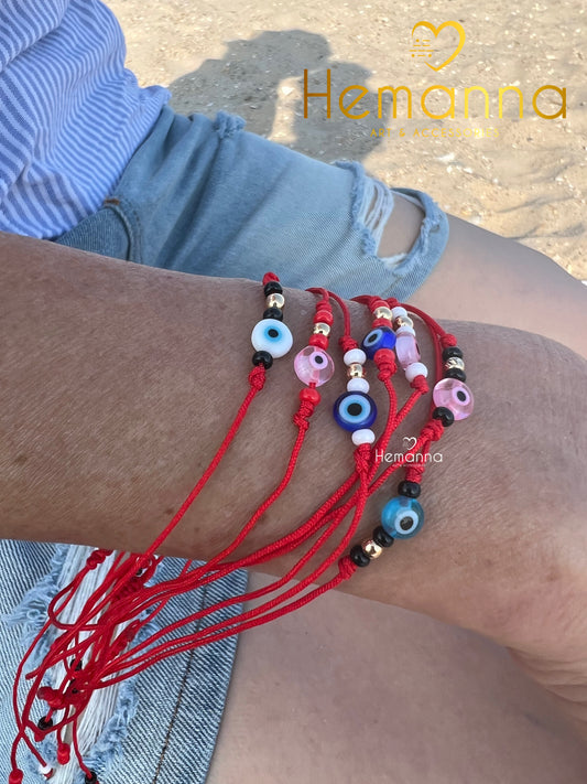 3 in 1 powers Bracelets - all evil eyes colors