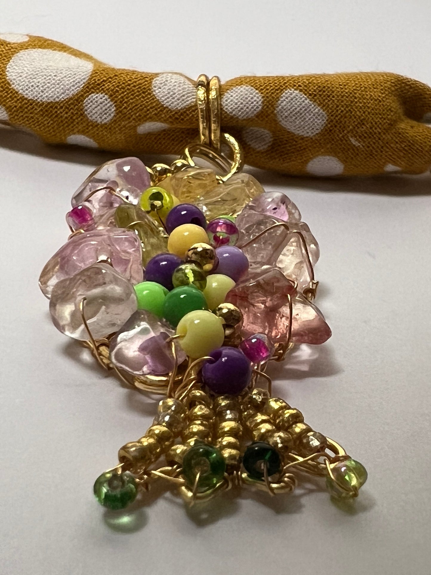 Boho Ocean-Inspired Charms Bandanna Necklace