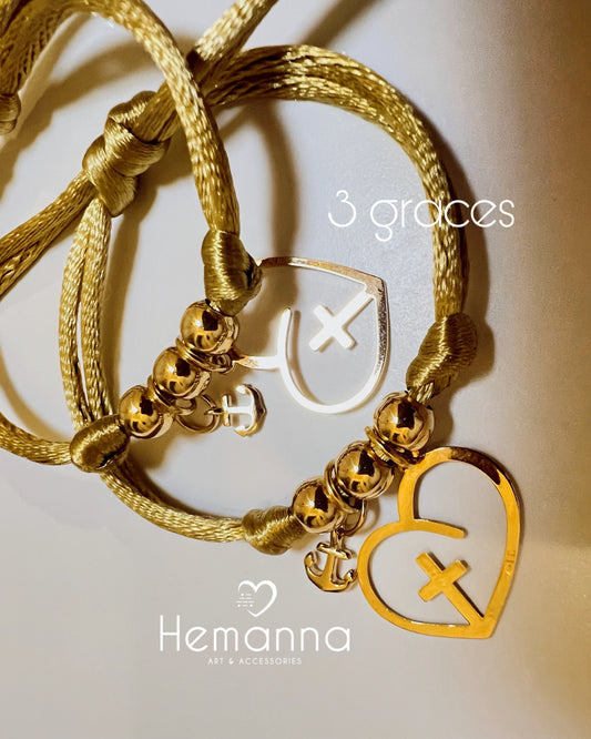 3 Graces Bracelets – Faith • Hope • Love