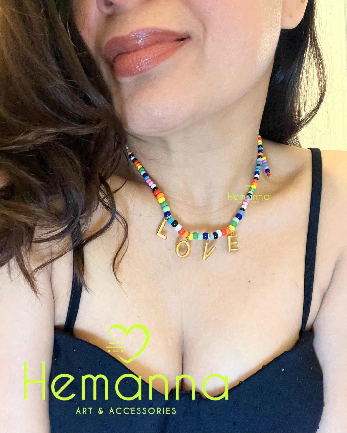 Love POP Beaded Chocker