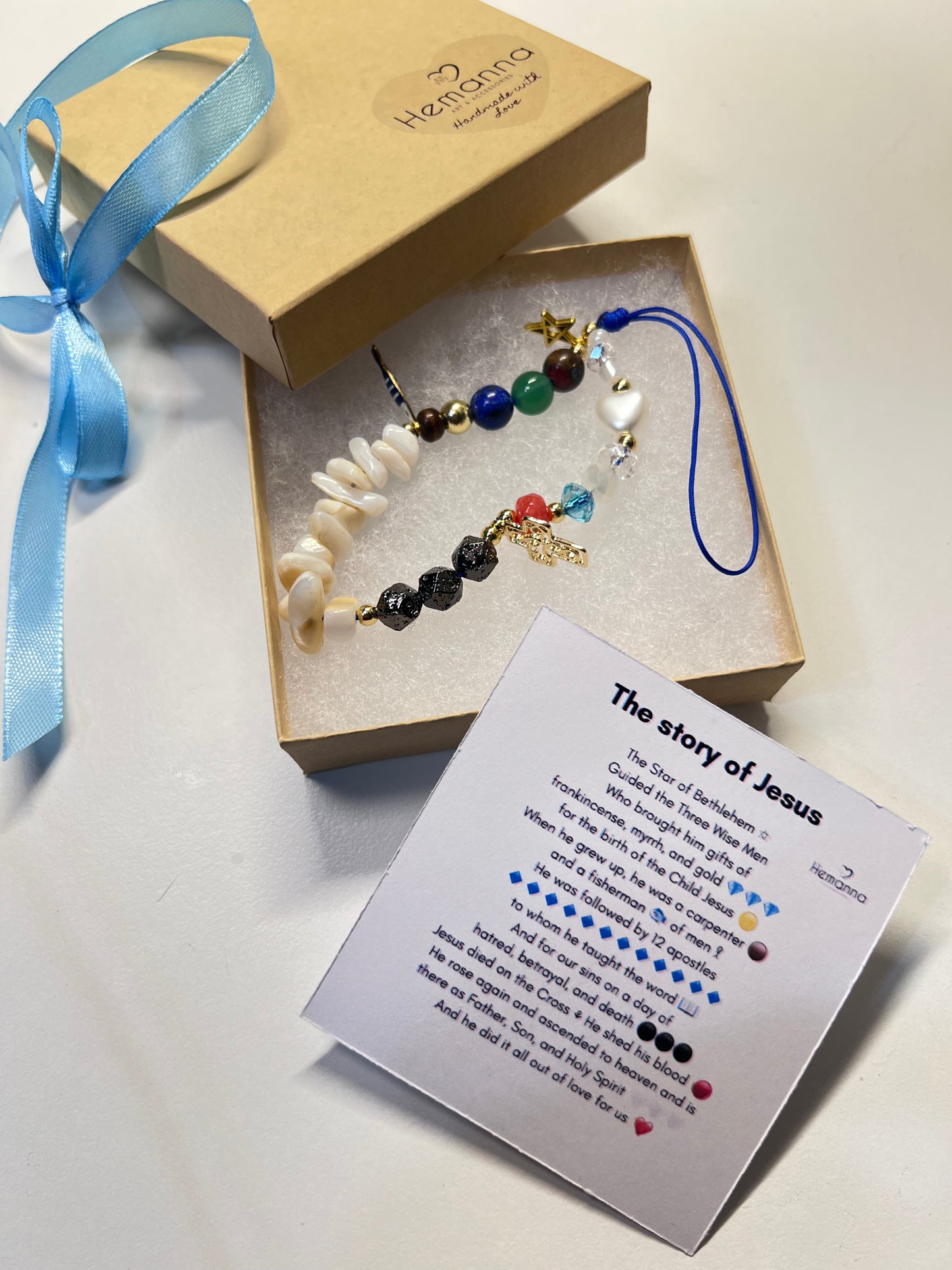 The Story of Jesus Charm – Faith Phone Strap