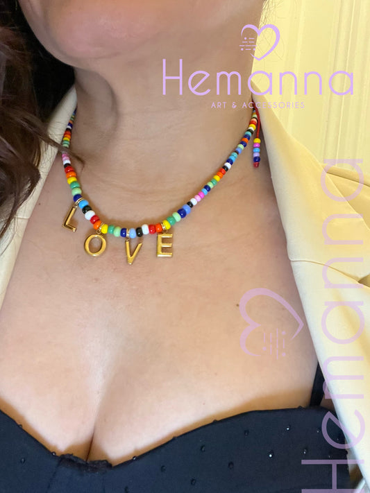 Love POP Beaded Chocker