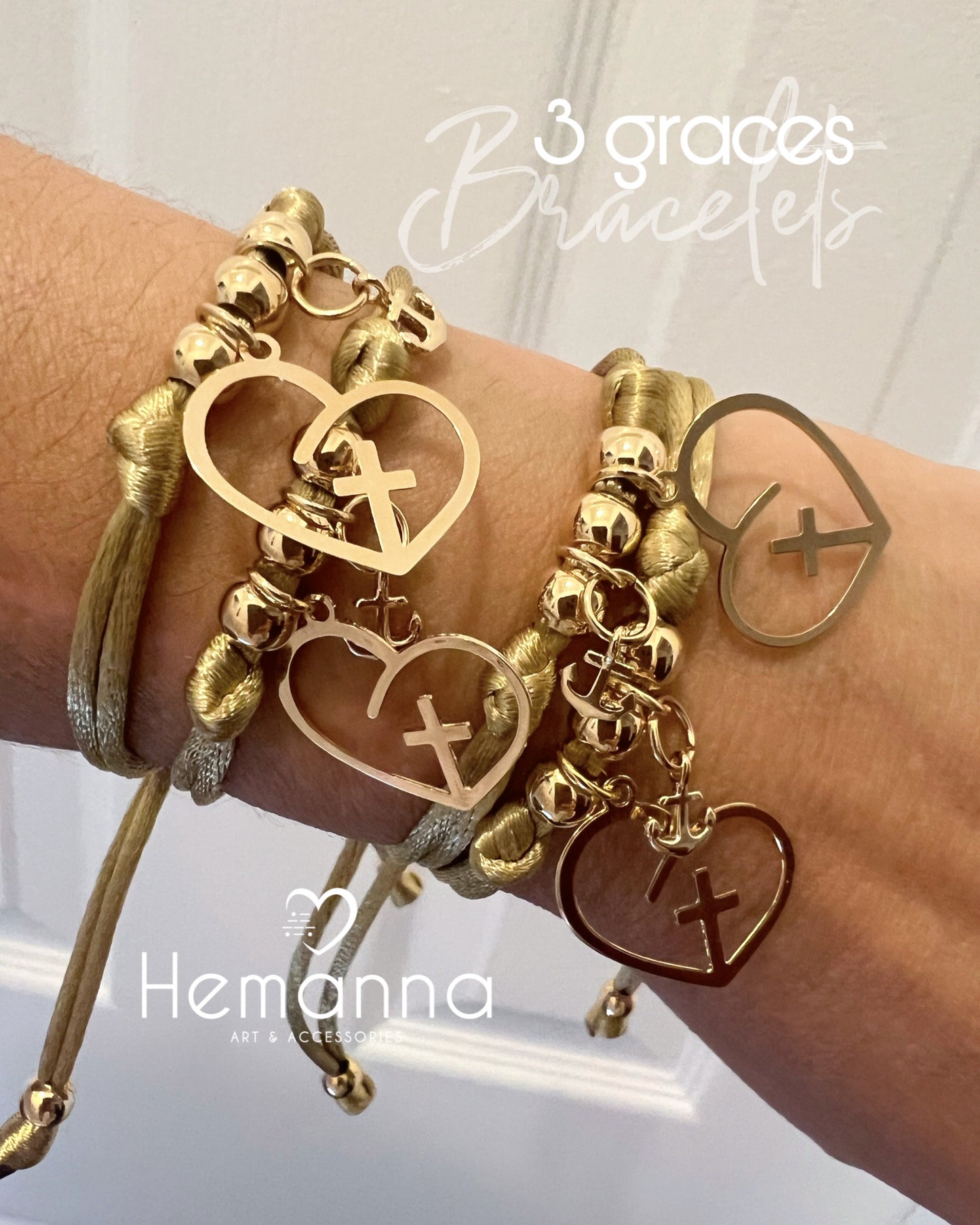 3 Graces Bracelets – Faith • Hope • Love