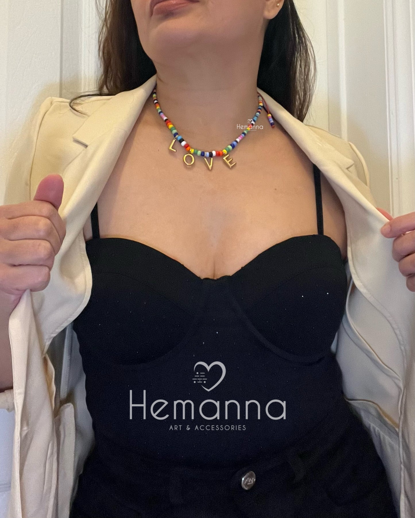Love POP Beaded Chocker