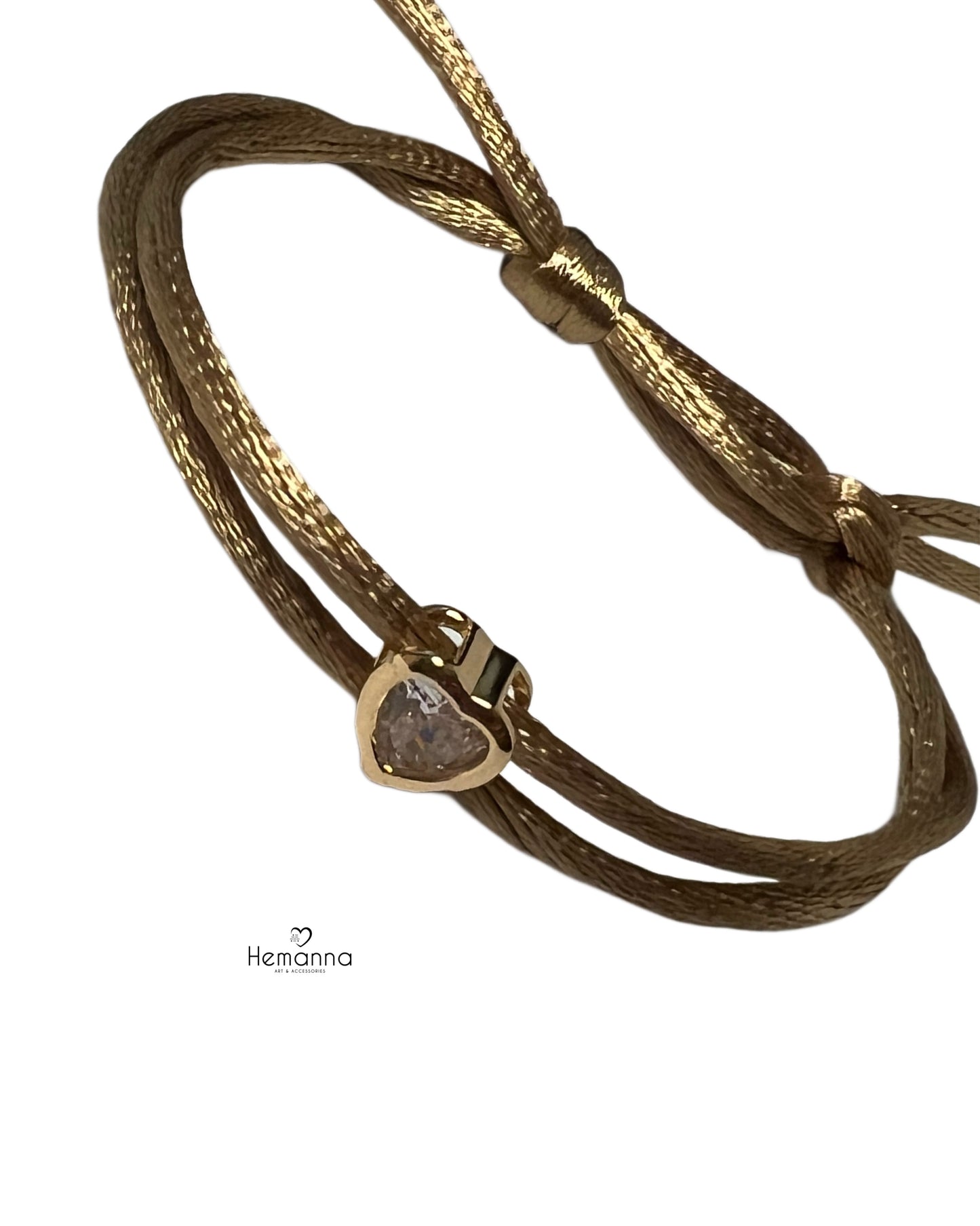 Love Link Duo| Minimal Bracelet Set | Satin Cord | Everyday Jewelry