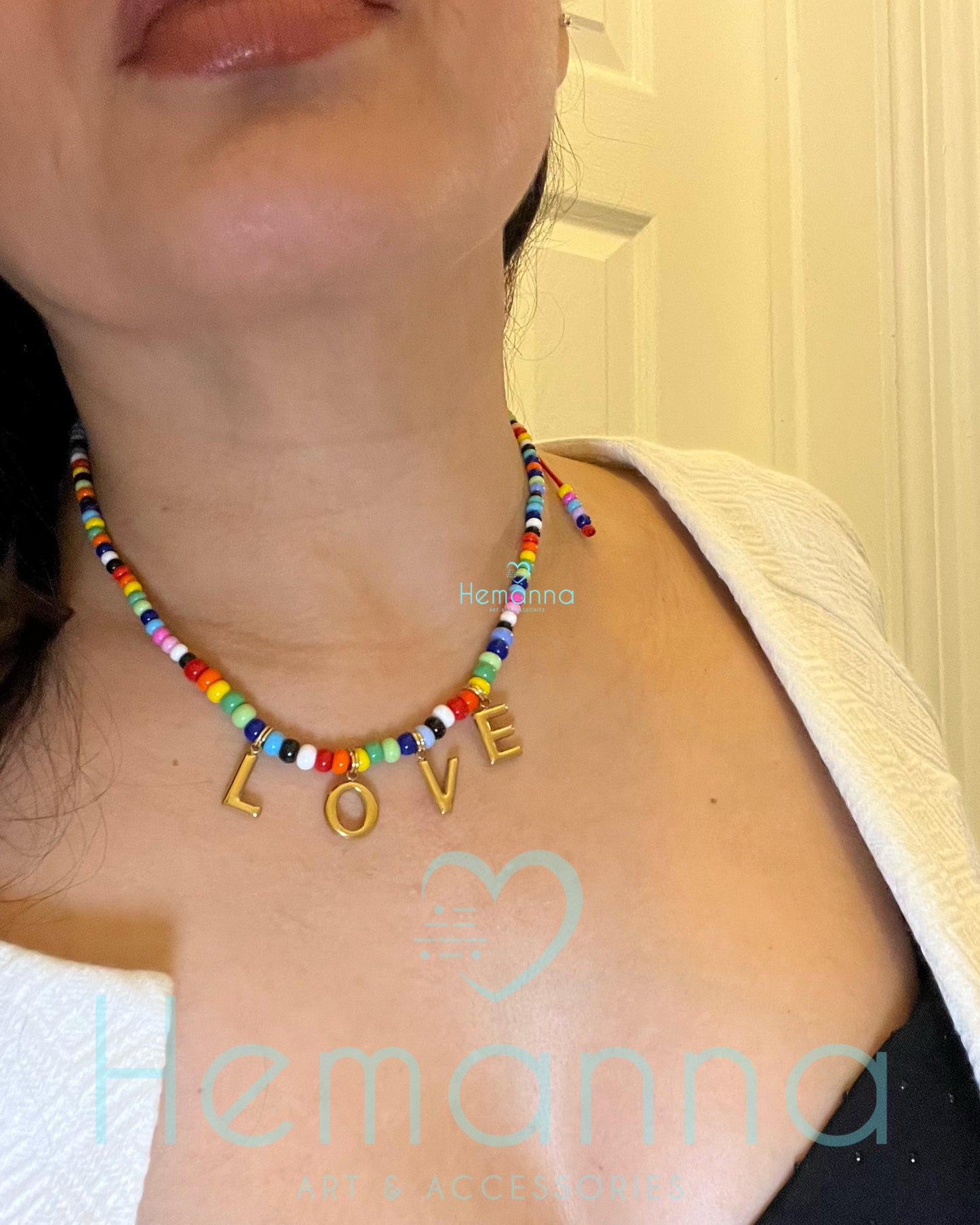 Love POP Beaded Chocker