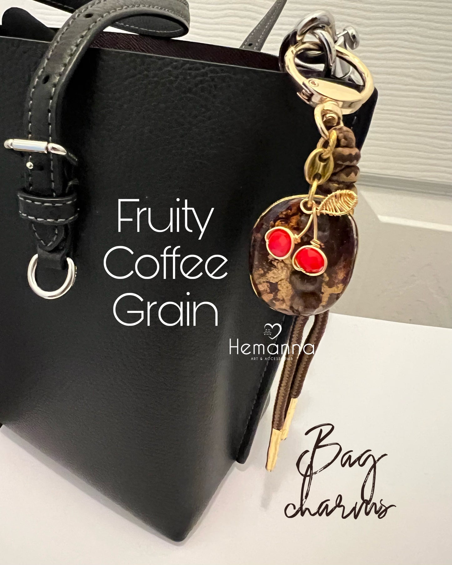 Fruity Coffee Grain Bag Charms