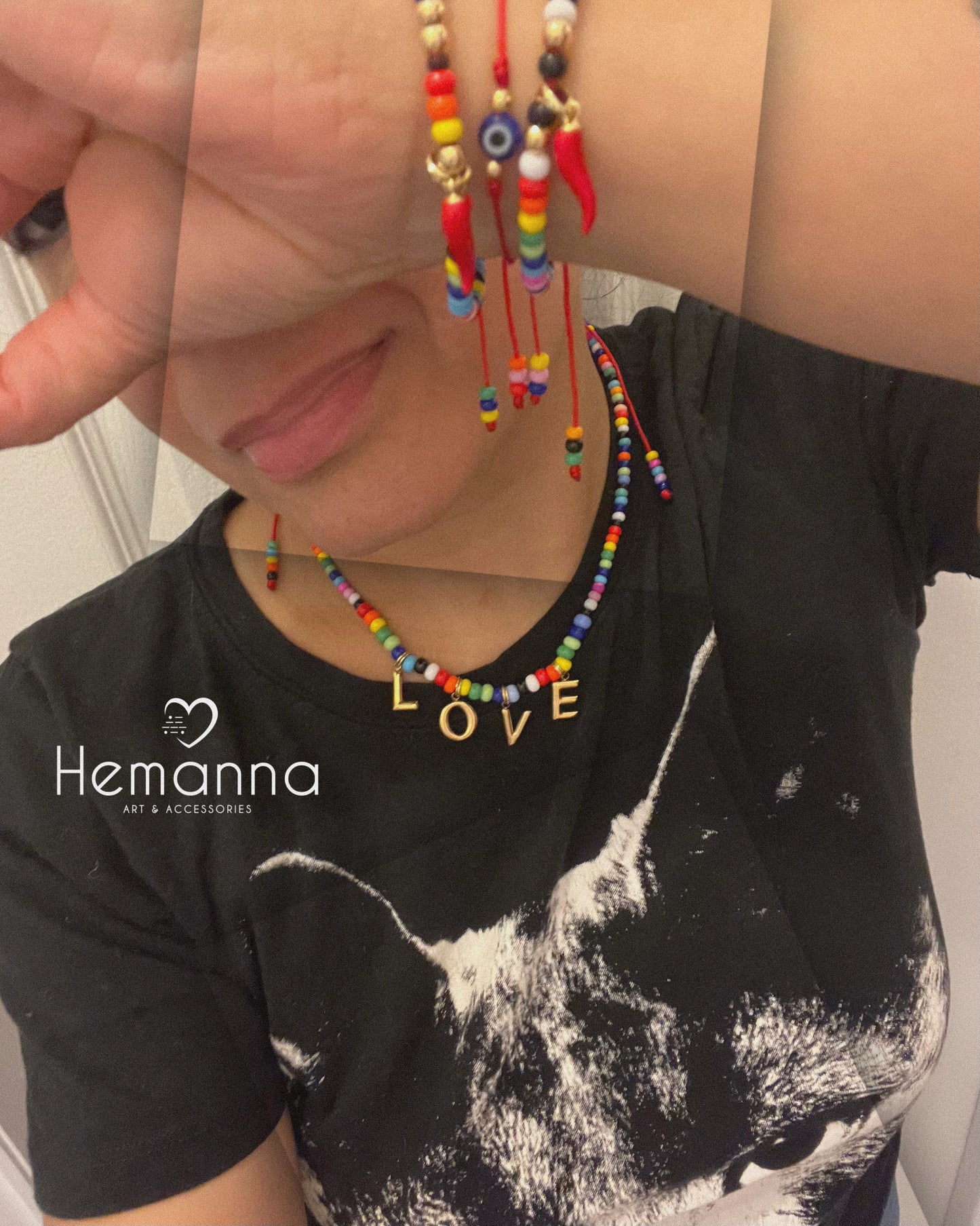 Love POP Beaded Chocker
