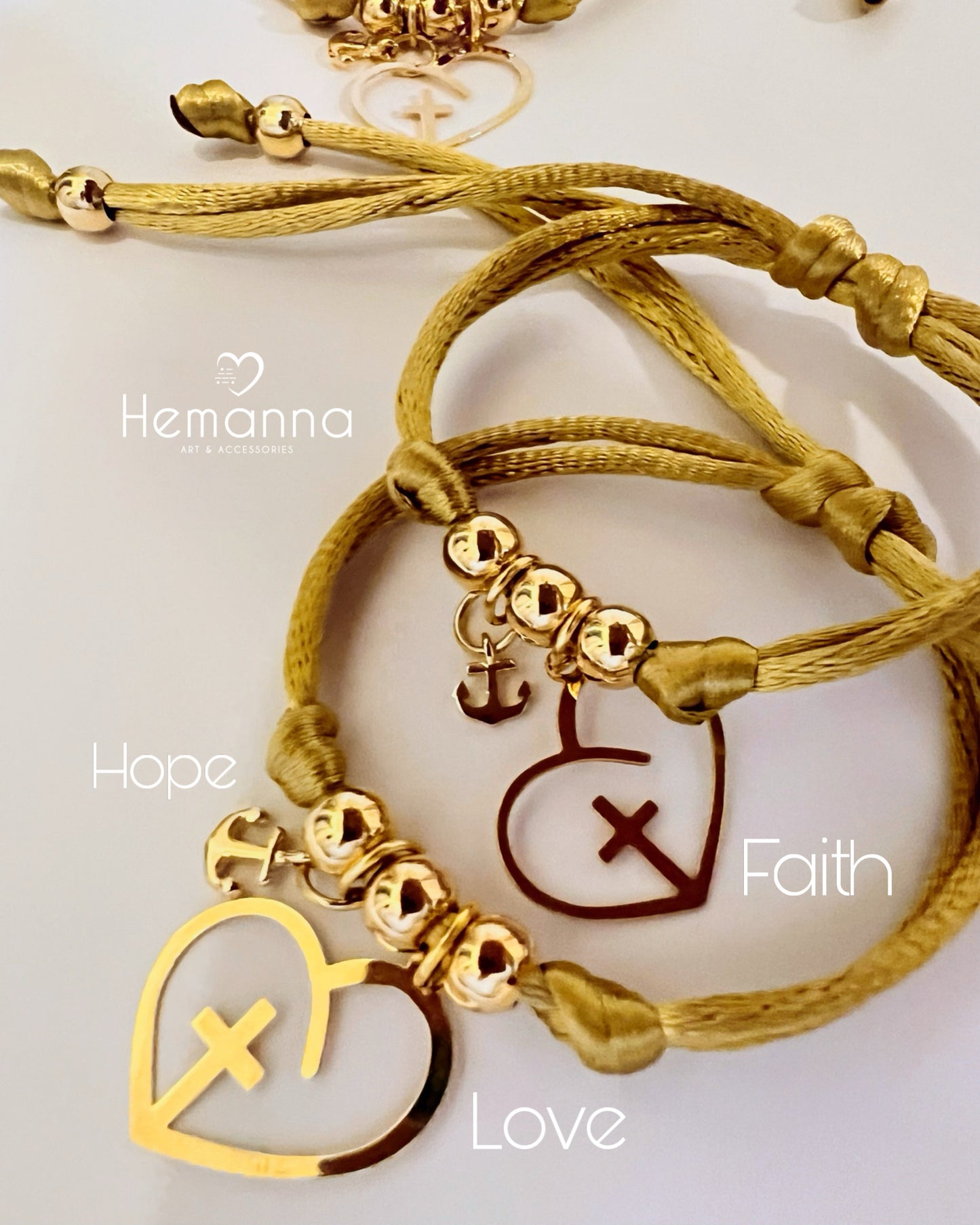 3 Graces Bracelets – Faith • Hope • Love