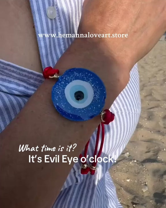 Evil Eye Bracelet – Handmade & Recycled